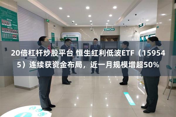 20倍杠杆炒股平台 恒生红利低波ETF（159545）连续获资金布局，近一月规模增超50%