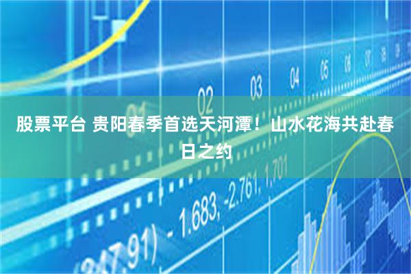 股票平台 贵阳春季首选天河潭！山水花海共赴春日之约