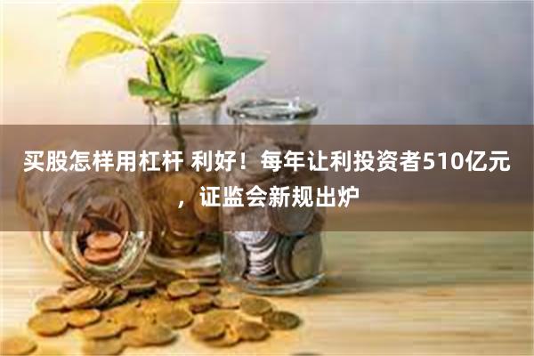 买股怎样用杠杆 利好!每年让利投资者510亿元,证监会新规出炉
