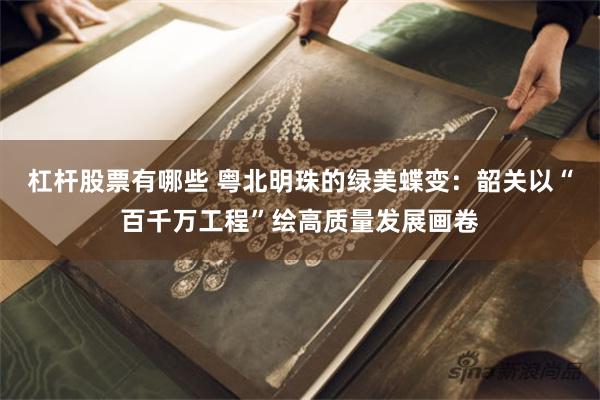 杠杆股票有哪些 粤北明珠的绿美蝶变：韶关以“百千万工程”绘高质量发展画卷