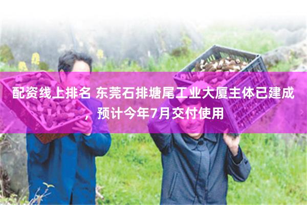 配资线上排名 东莞石排塘尾工业大厦主体已建成，预计今年7月交付使用