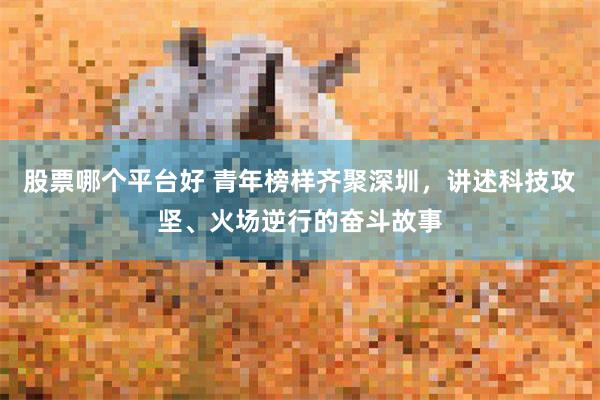 股票哪个平台好 青年榜样齐聚深圳，讲述科技攻坚、火场逆行的奋斗故事
