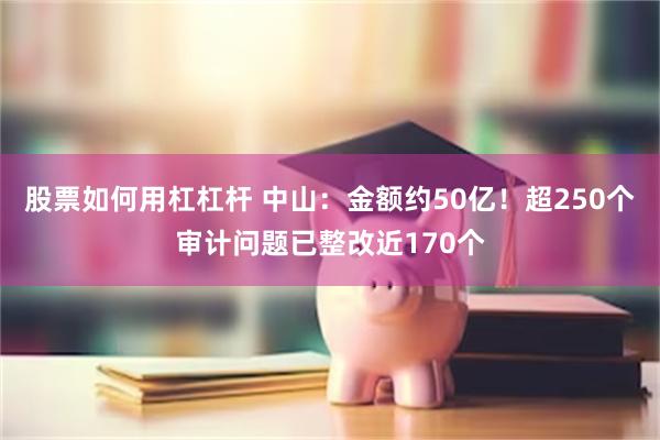 股票如何用杠杠杆 中山：金额约50亿！超250个审计问题已整改近170个