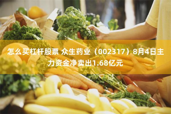 怎么买杠杆股票 众生药业（002317）8月4日主力资金净卖出1.68亿元