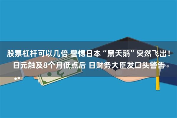股票杠杆可以几倍 警惕日本“黑天鹅”突然飞出！日元触及8个月低点后 日财务大臣发口头警告