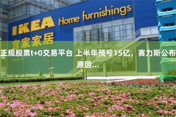 正规股票t+0交易平台 上半年预亏15亿,赛力斯公布原因...
