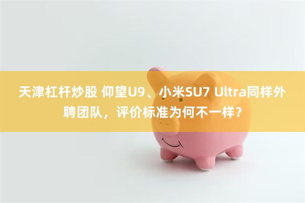天津杠杆炒股 仰望U9、小米SU7 Ultra同样外聘团队，评价标准为何不一样？