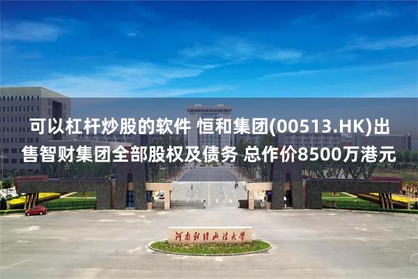 可以杠杆炒股的软件 恒和集团(00513.HK)出售智财集团全部股权及债务 总作价8500万港元