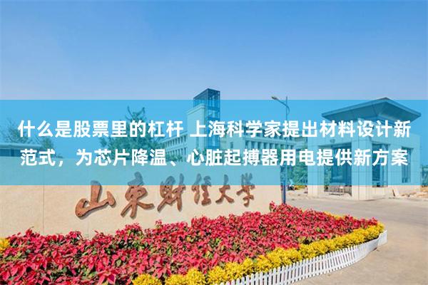 什么是股票里的杠杆 上海科学家提出材料设计新范式,为芯片降温、心脏起搏器用电提供新方案
