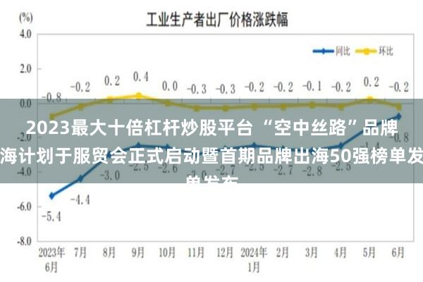 2023最大十倍杠杆炒股平台 “空中丝路”品牌出海计划于服贸会正式启动暨首期品牌出海50强榜单发布
